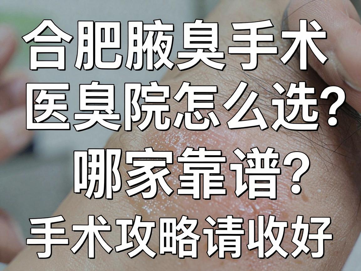 合肥腋臭手术医院怎么选？合肥腋臭手术医院哪家靠谱？这份手术攻略请收好