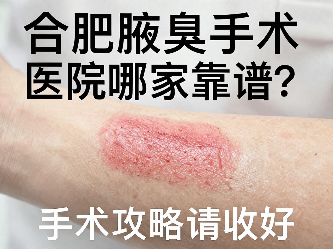 合肥腋臭手术医院怎么选？合肥腋臭手术医院哪家靠谱？这份手术攻略请收好
