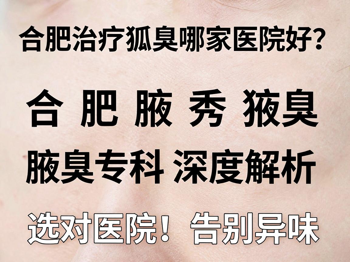 合肥治疗狐臭哪家医院好?合肥腋秀腋臭专科深度解析,选对医院,告别异味 合肥治疗狐臭哪家医院好?合肥腋秀腋臭专科深度解析,选对医院,告别异味