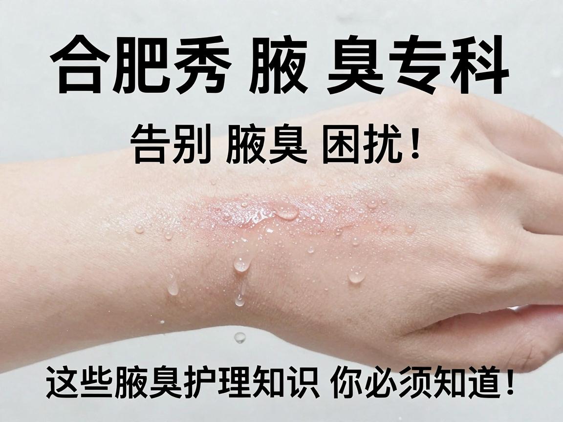 合肥腋秀腋臭专科，告别腋臭困扰，这些腋臭护理知识你必须知道！