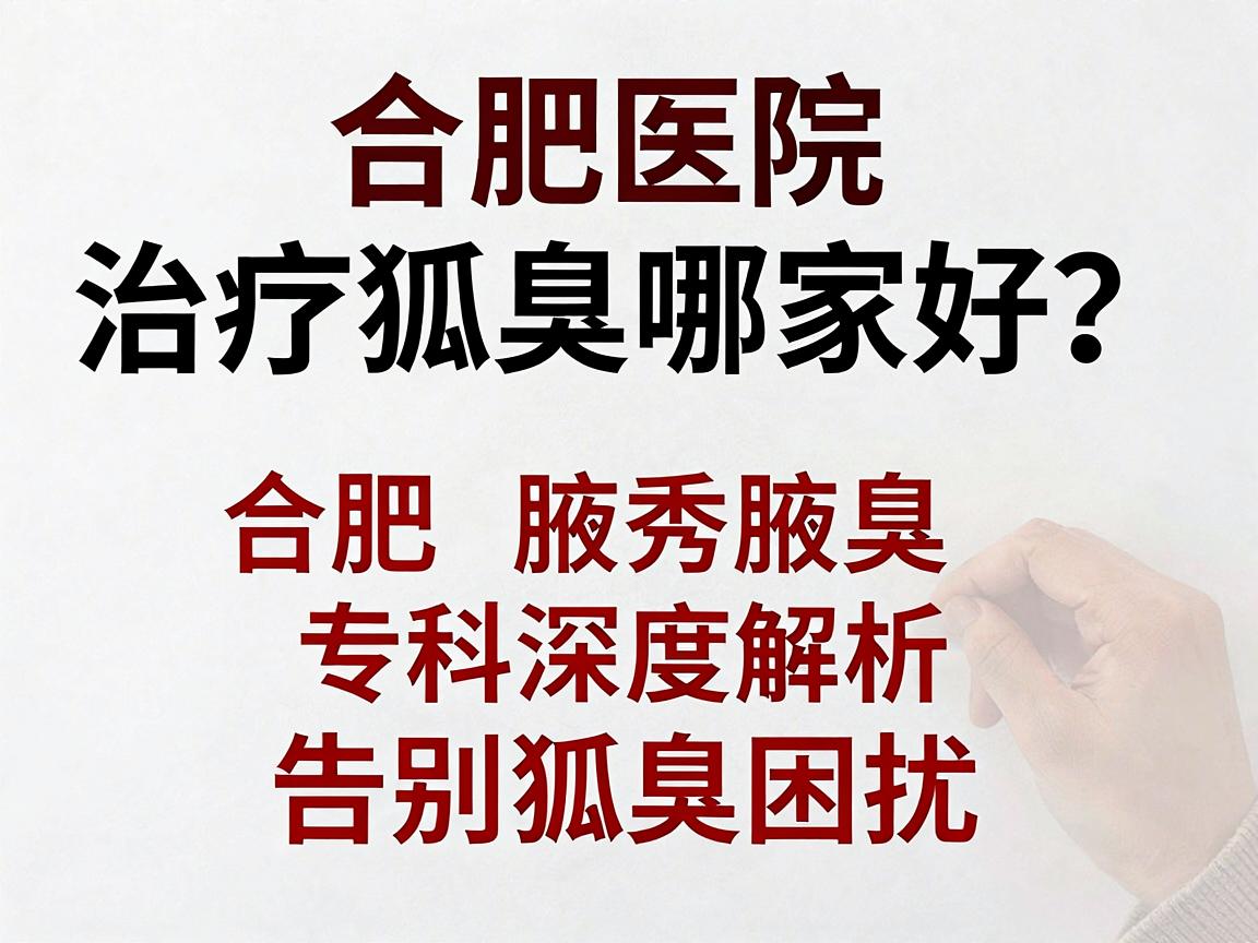 合肥医院治疗狐臭哪家好?合肥腋秀腋臭专科深度解析,告别狐臭困扰 合肥医院治疗狐臭哪家好?合肥腋秀腋臭专科深度解析,告别狐臭困扰