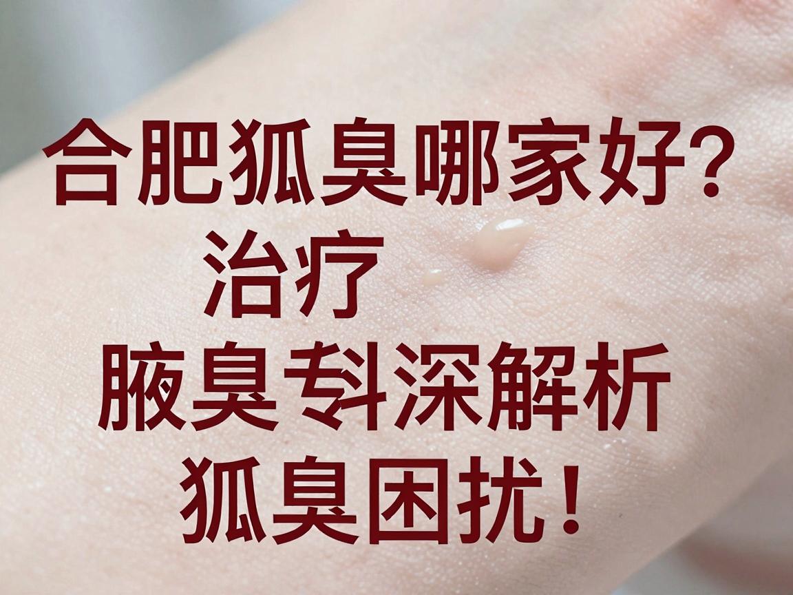 合肥医院治疗狐臭哪家好?合肥腋秀腋臭专科深度解析,告别狐臭困扰 合肥医院治疗狐臭哪家好?合肥腋秀腋臭专科深度解析,告别狐臭困扰