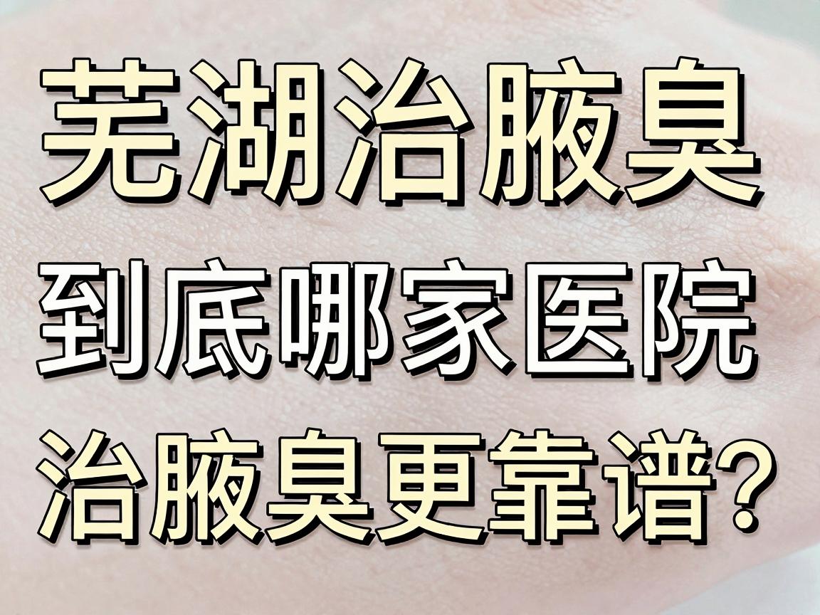 芜湖治腋臭，到底哪家医院治腋臭更靠谱？这份实地测评别错过