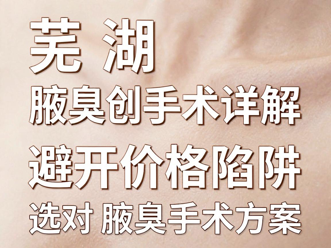 芜湖腋臭微创手术价格详解,避开价格陷阱,选对腋臭手术方案 芜湖腋臭微创手术价格详解,避开价格陷阱,选对腋臭手术方案