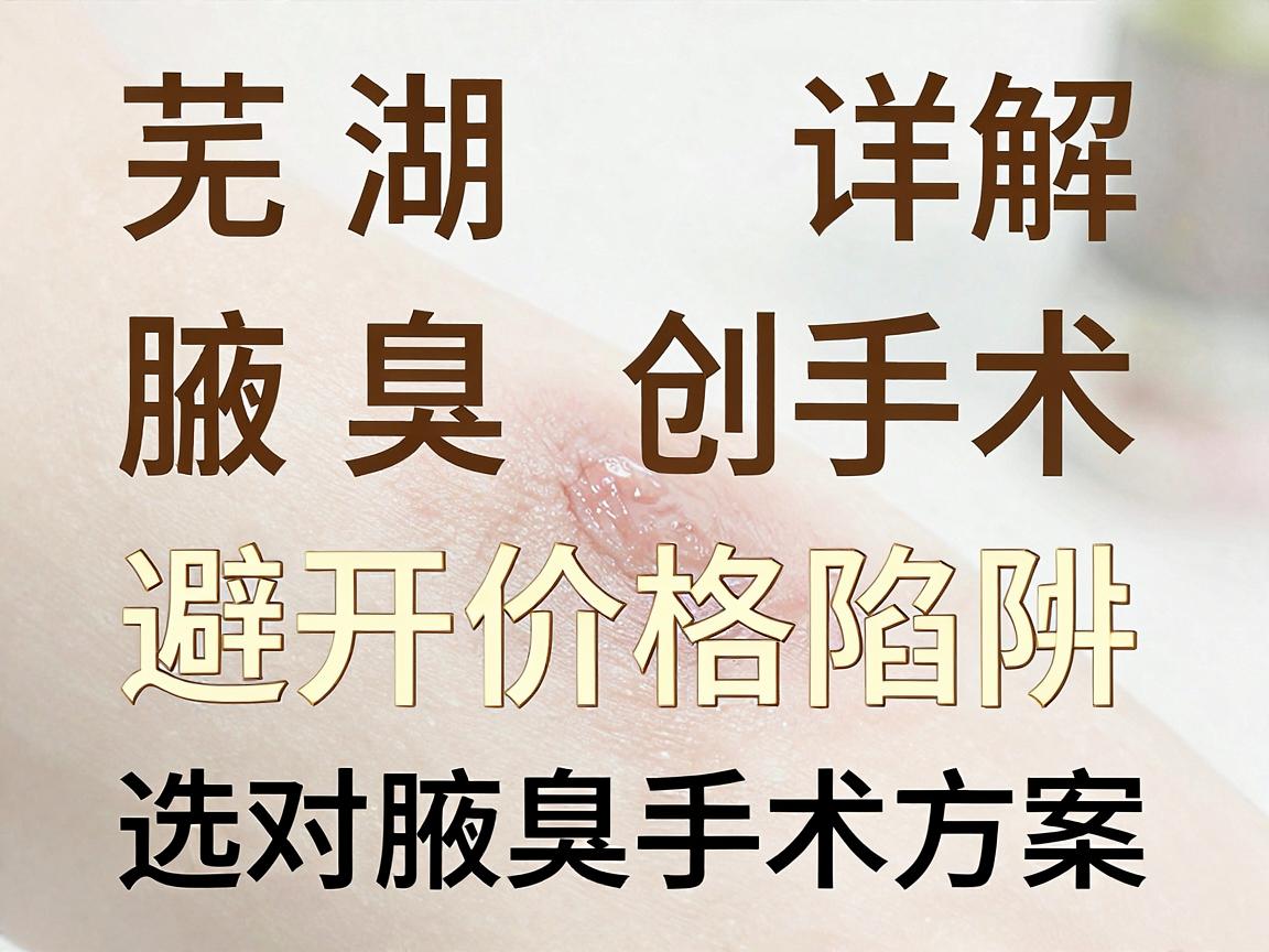 芜湖腋臭微创手术价格详解,避开价格陷阱,选对腋臭手术方案 芜湖腋臭微创手术价格详解,避开价格陷阱,选对腋臭手术方案