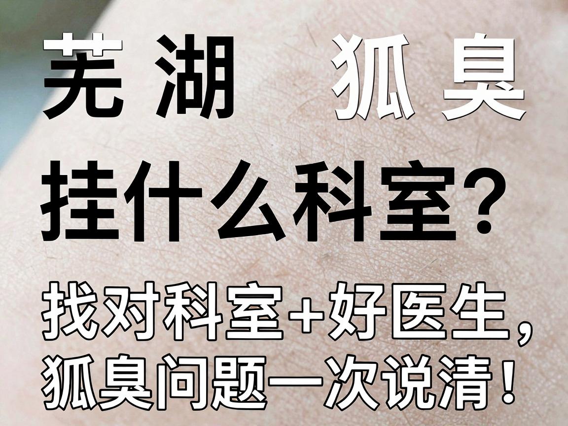芜湖狐臭挂什么科室？找对科室+好医生，狐臭问题一次说清！