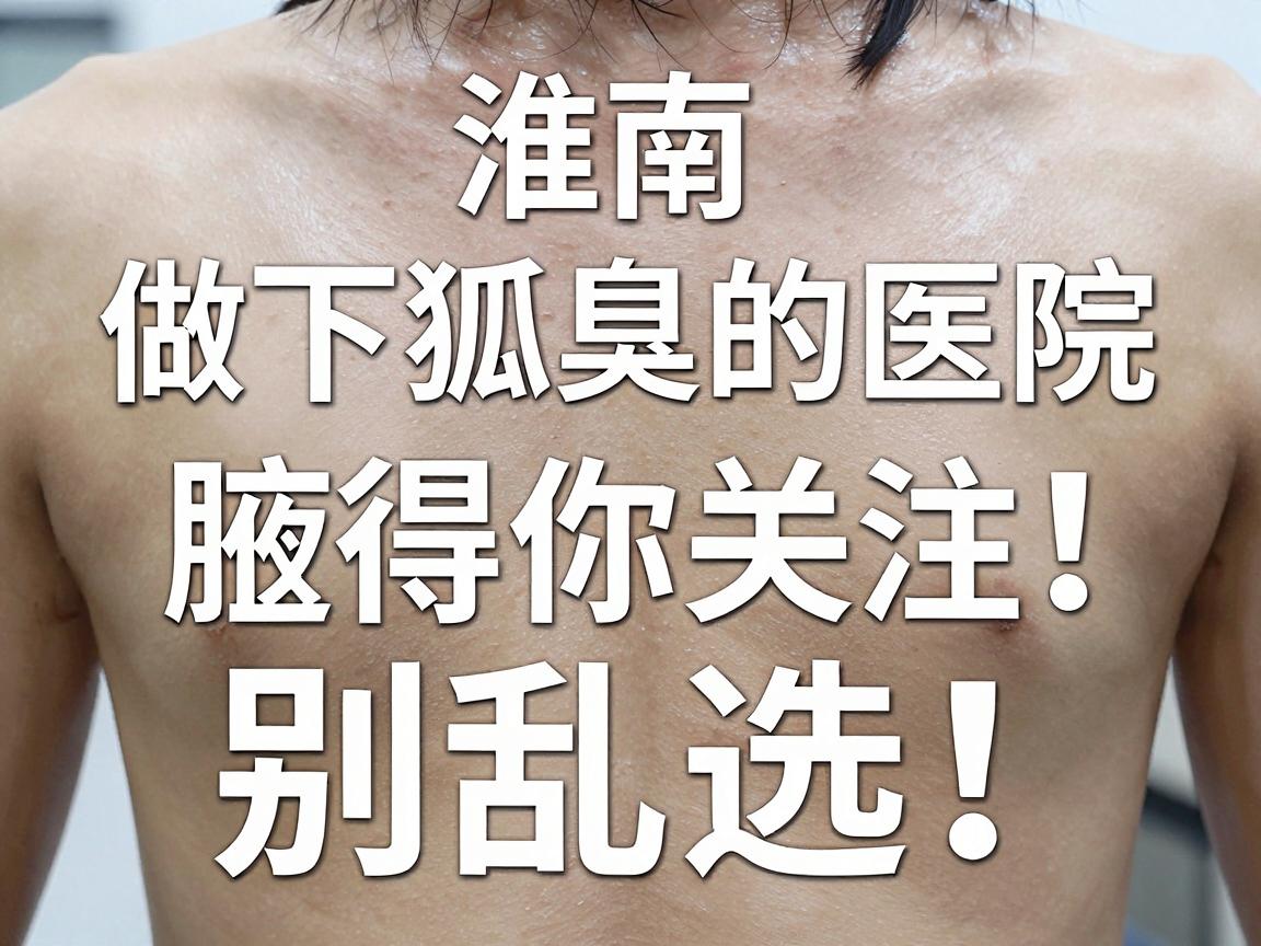 淮南做狐臭腋下狐臭的医院，这3家值得你关注！别乱选，先看这篇狐臭医院对比指南