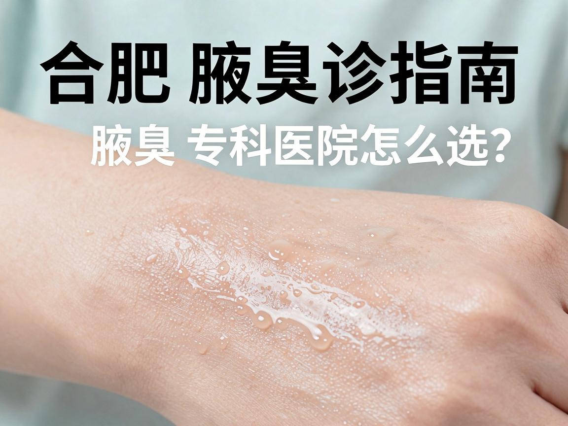 合肥腋臭看诊指南，腋臭专科医院怎么选？腋臭治疗到底看什么？