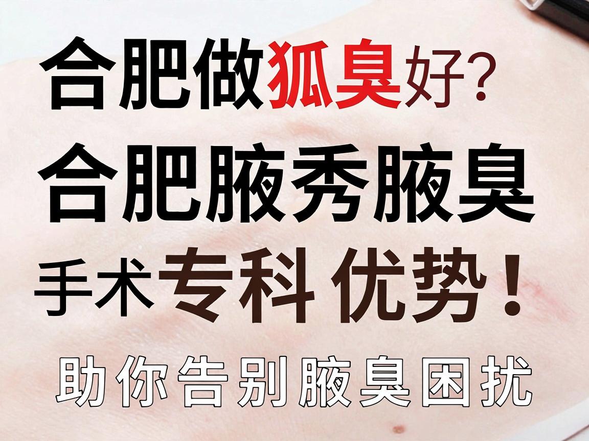合肥做狐臭手术哪家医院好？专业解析合肥腋秀腋臭专科优势，助你告别腋臭困扰