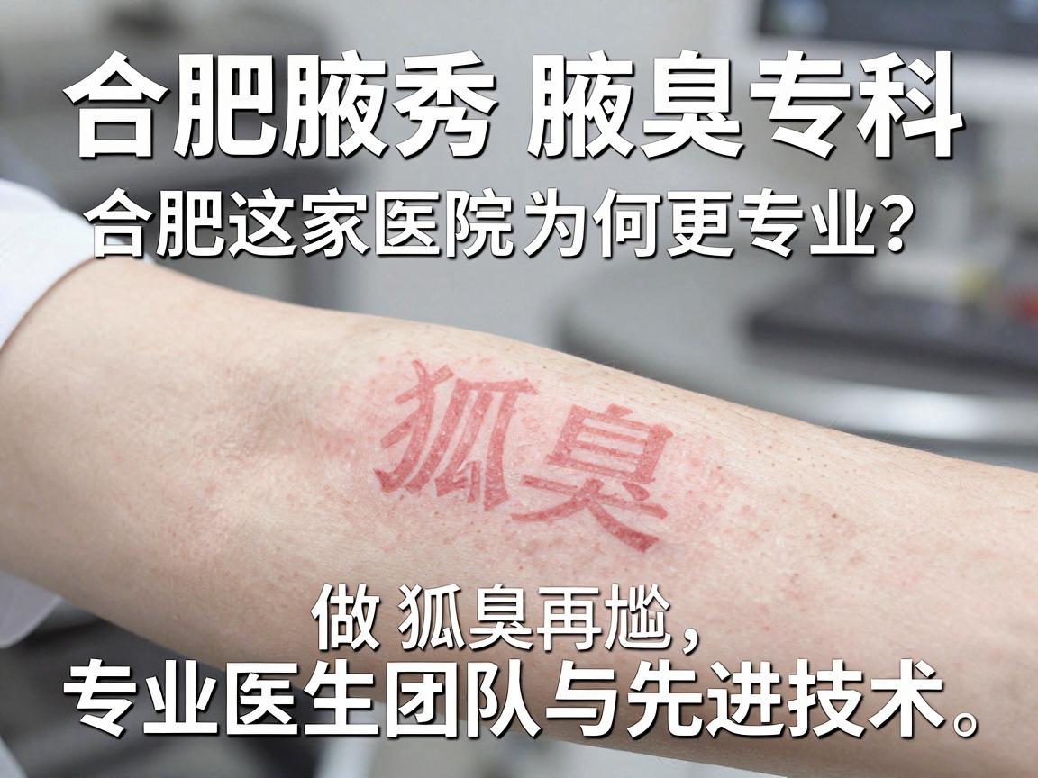 合肥腋秀腋臭专科，做狐臭手术，合肥这家医院为何更专业？专业医生团队与先进技术，让狐臭问题不再尴尬