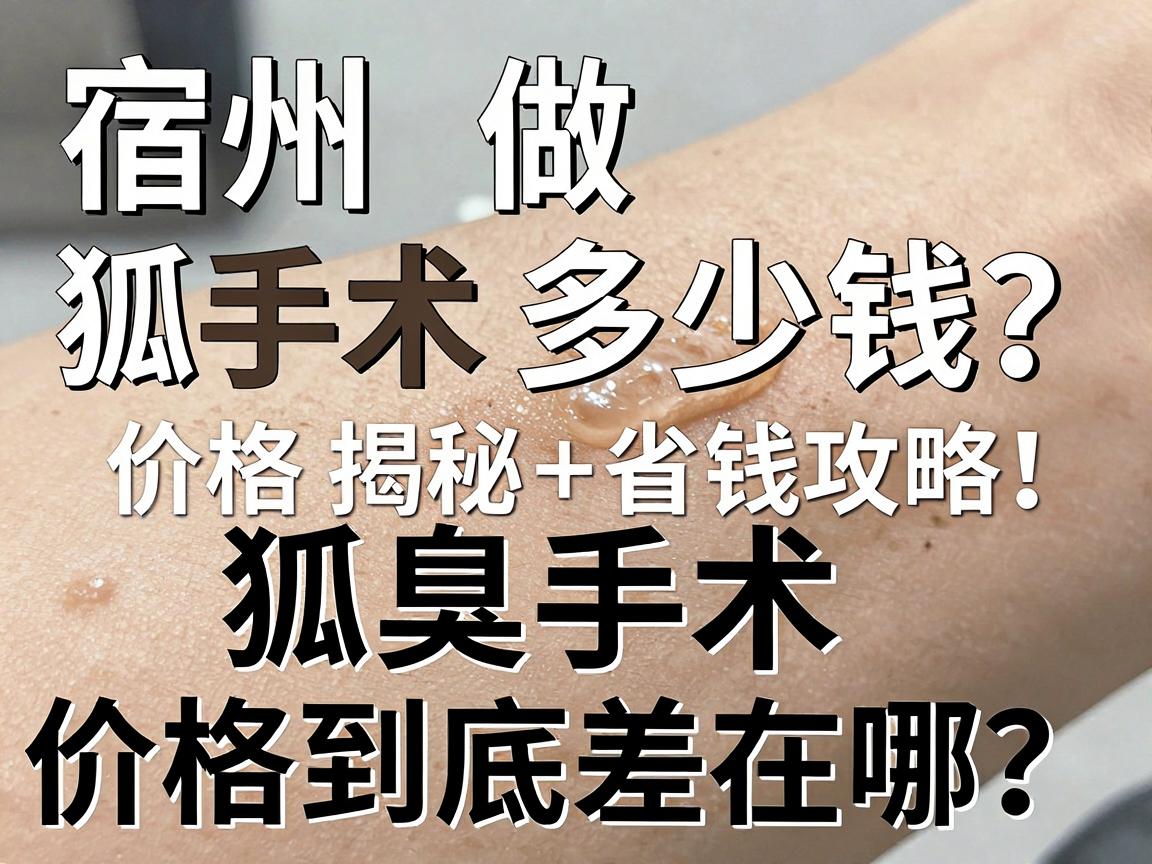 宿州做狐臭手术多少钱？价格揭秘+省钱攻略，狐臭手术价格到底差在哪？