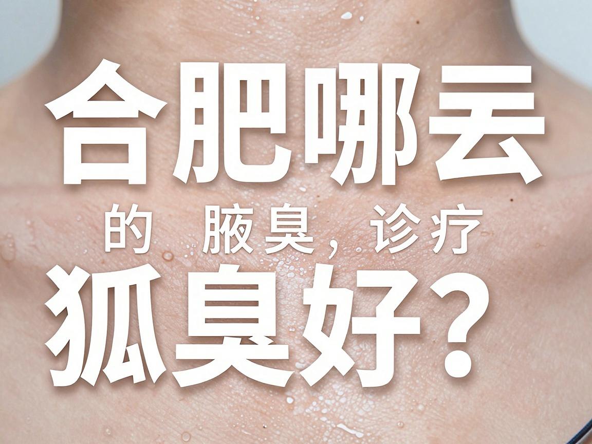 合肥哪去狐臭好？专业解析合肥腋臭诊疗的好与更好