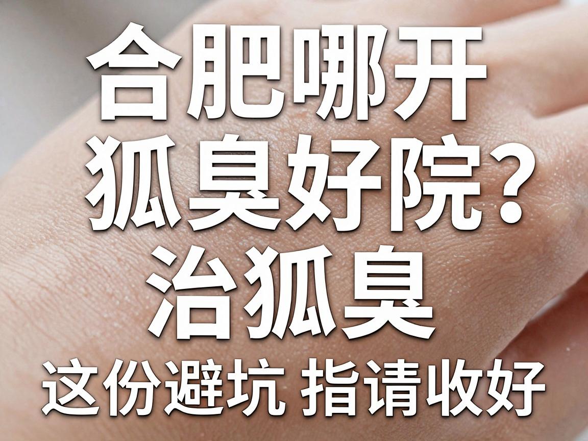 合肥哪开狐臭好？选对医院治狐臭，这份避坑指南请收好