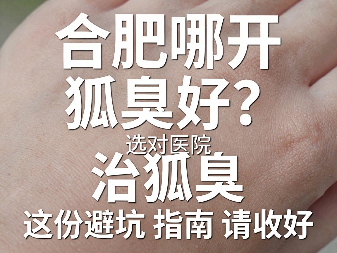 合肥哪开狐臭好？选对医院治狐臭，这份避坑指南请收好