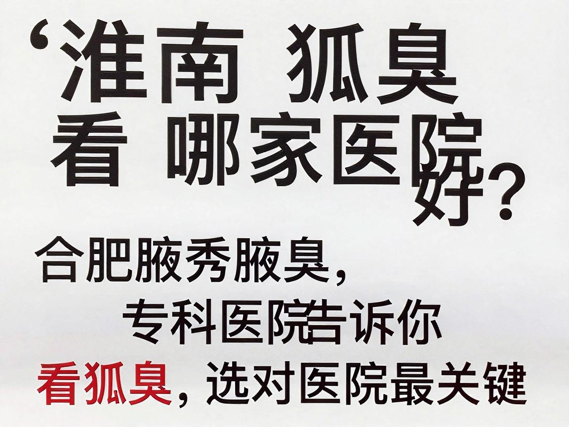 淮南看狐臭哪家医院好?合肥腋秀腋臭专科医院告诉你,看狐臭,选对医院最关键 淮南看狐臭哪家医院好?合肥腋秀腋臭专科医院告诉你,看狐臭,选对医院最关键