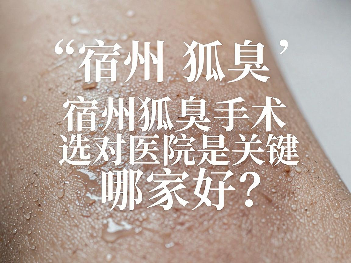 宿州狐臭微创手术哪家好?宿州狐臭手术选对医院是关键 宿州狐臭微创手术哪家好?宿州狐臭手术选对医院是关键