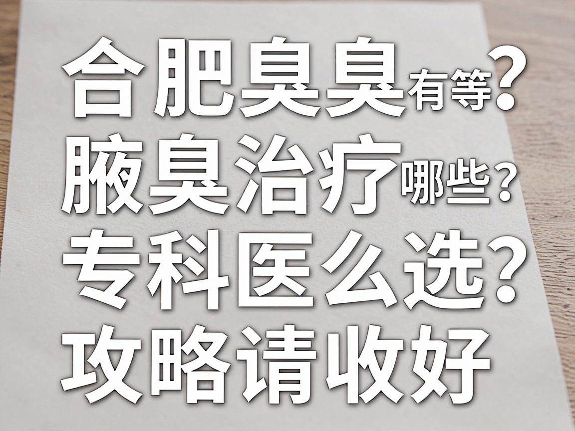 合肥腋臭治疗医院有哪些?合肥腋臭专科医院怎么选?这份攻略请收好 合肥腋臭治疗医院有哪些?合肥腋臭专科医院怎么选?这份攻略请收好