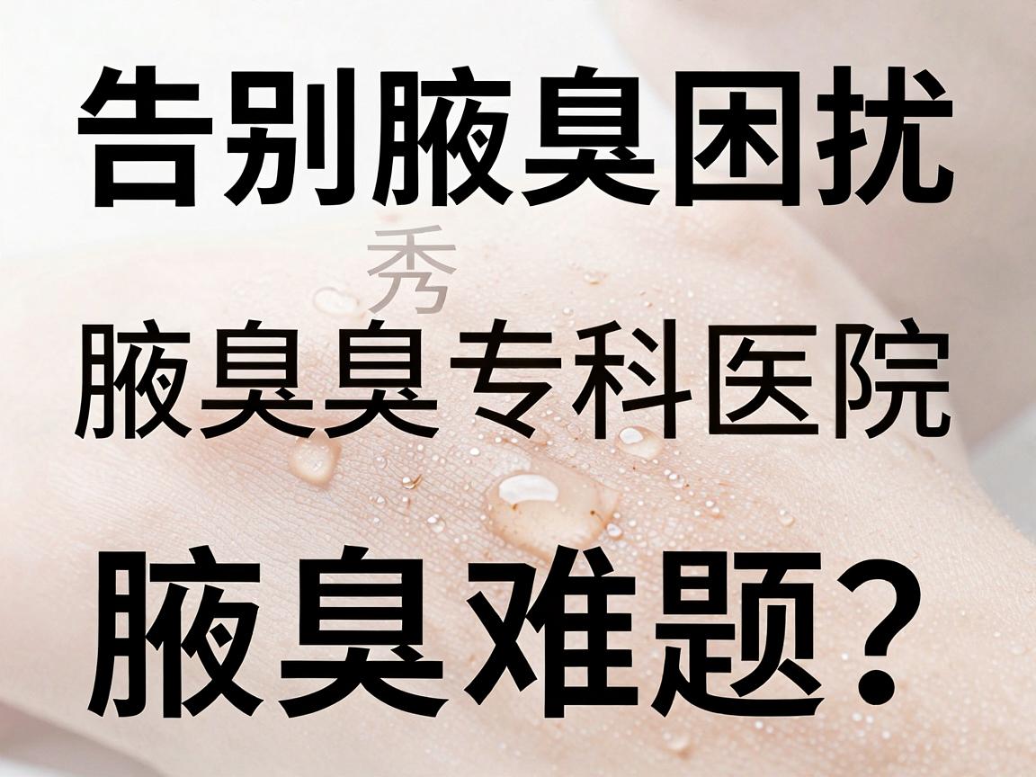 告别腋臭困扰,合肥腋秀腋臭专科医院如何科学破解腋臭难题? 告别腋臭困扰,合肥腋秀腋臭专科医院如何科学破解腋臭难题?