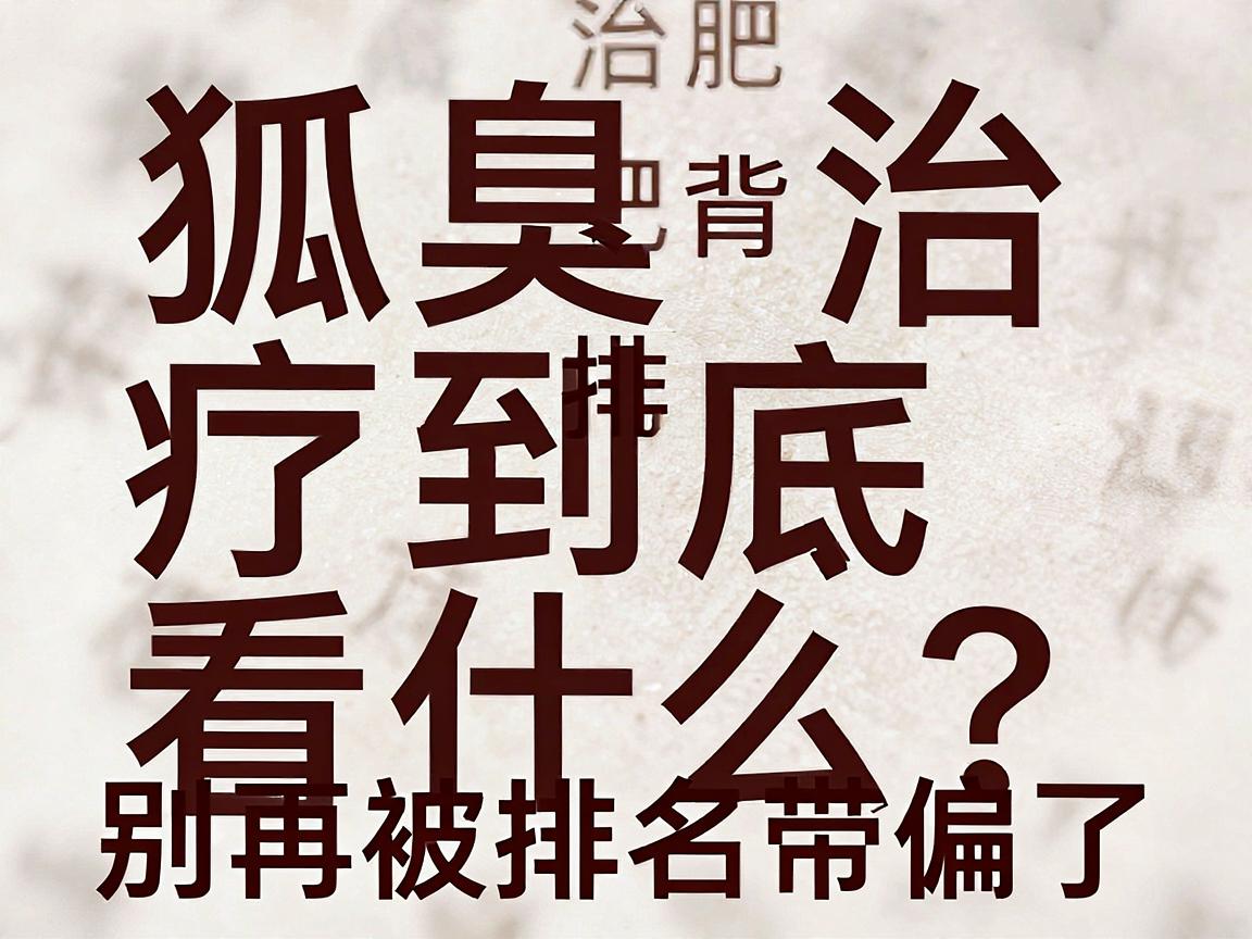 合肥狐臭排名背后,狐臭治疗到底看什么?别再被排名带偏了 合肥狐臭排名背后,狐臭治疗到底看什么?别再被排名带偏了