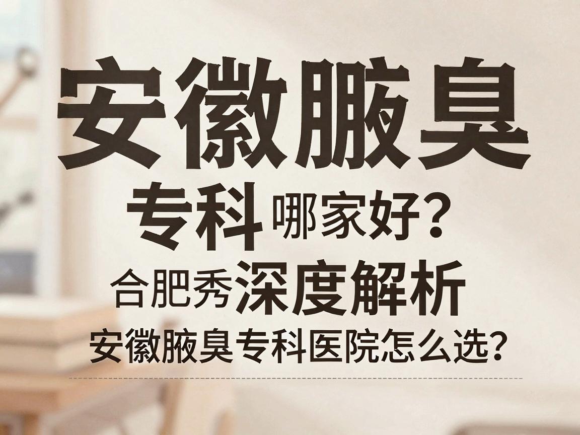 安徽腋臭专科医院哪家好?合肥腋秀腋臭专科深度解析,安徽腋臭专科医院怎么选? 安徽腋臭专科医院哪家好?合肥腋秀腋臭专科深度解析,安徽腋臭专科医院怎么选?