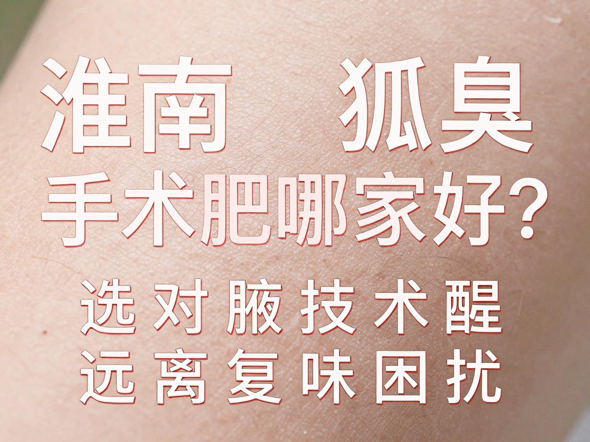 淮南狐臭微创手术哪家好?合肥腋秀提醒,选对技术,远离复味困扰 淮南狐臭微创手术哪家好?合肥腋秀提醒,选对技术,远离复味困扰