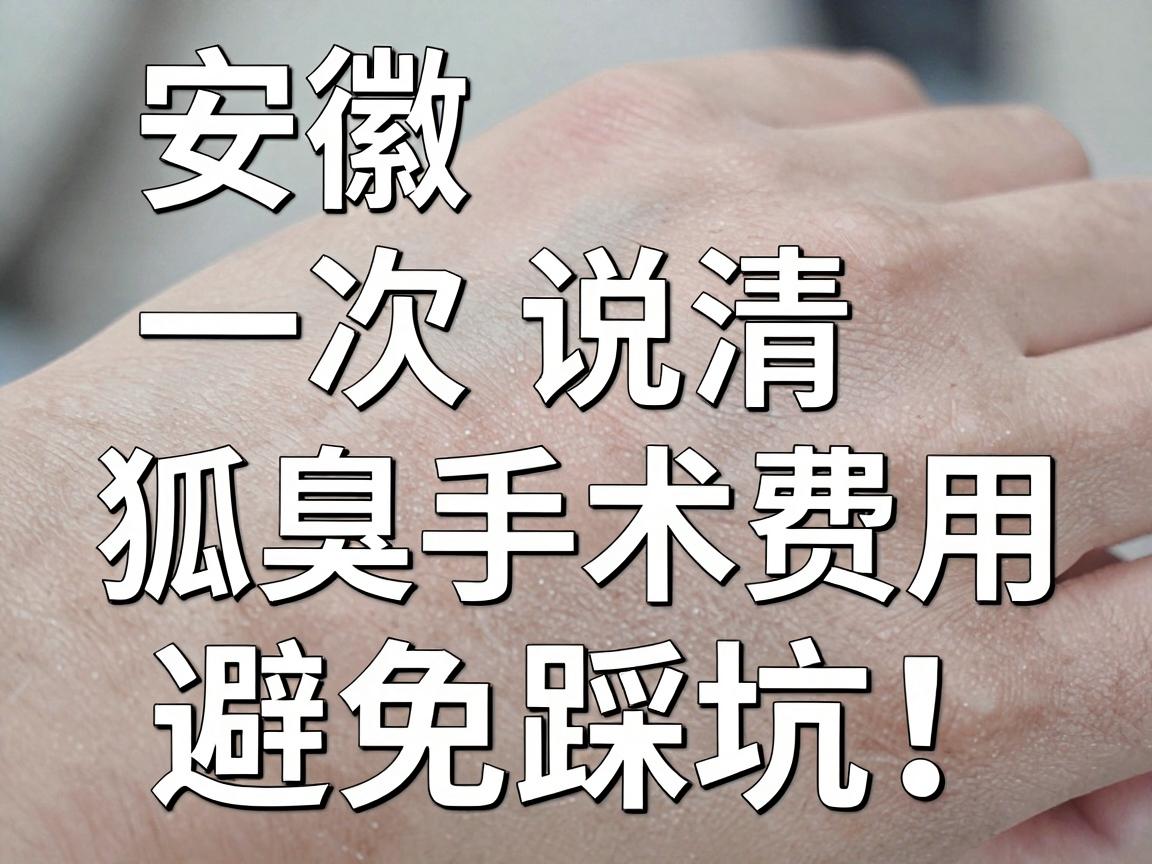 安徽狐臭手术多少钱?一次说清狐臭手术费用,避免踩坑! 安徽狐臭手术多少钱?一次说清狐臭手术费用,避免踩坑!