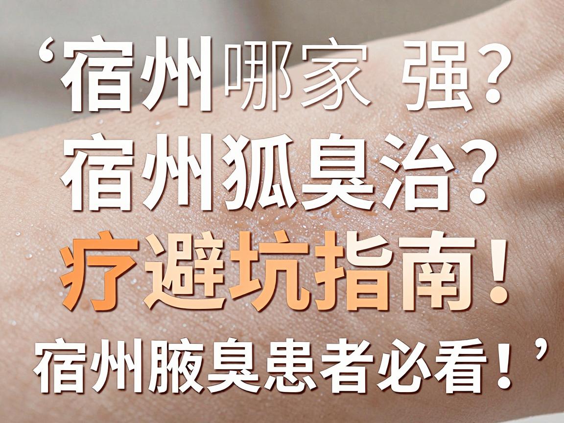 宿州治疗狐臭哪家强?宿州狐臭治疗避坑指南,宿州腋臭患者必看! 宿州治疗狐臭哪家强?宿州狐臭治疗避坑指南,宿州腋臭患者必看!