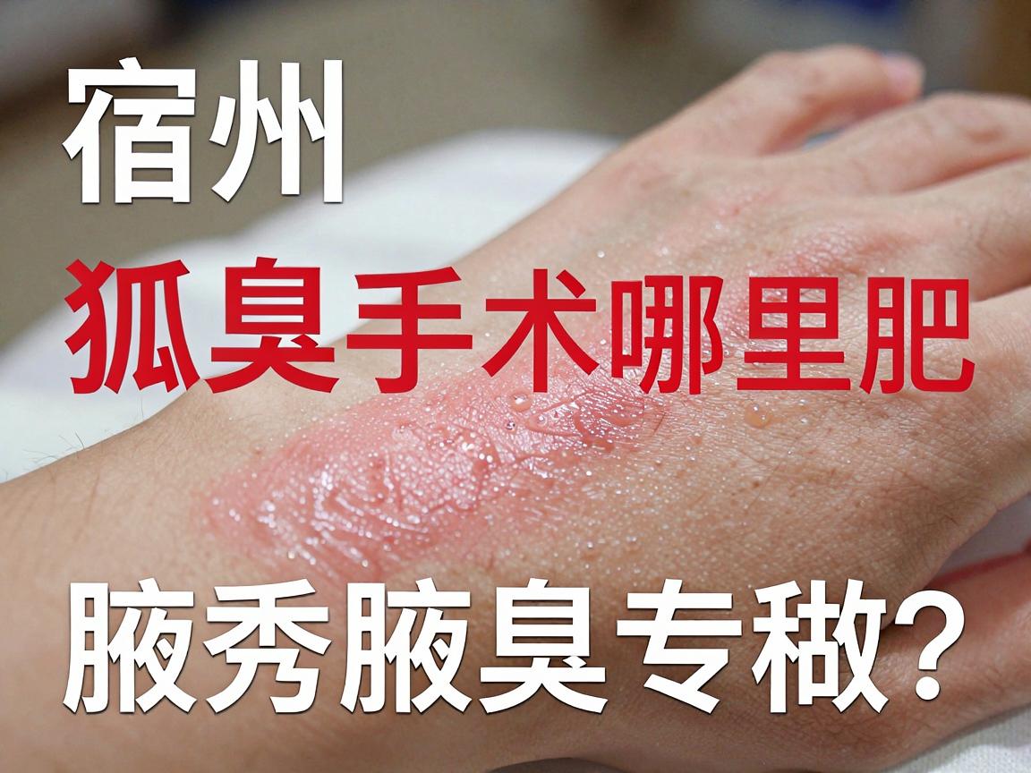宿州狐臭手术哪里做?宿州本地医院与合肥腋秀腋臭专科的深度对比 宿州狐臭手术哪里做?宿州本地医院与合肥腋秀腋臭专科的深度对比