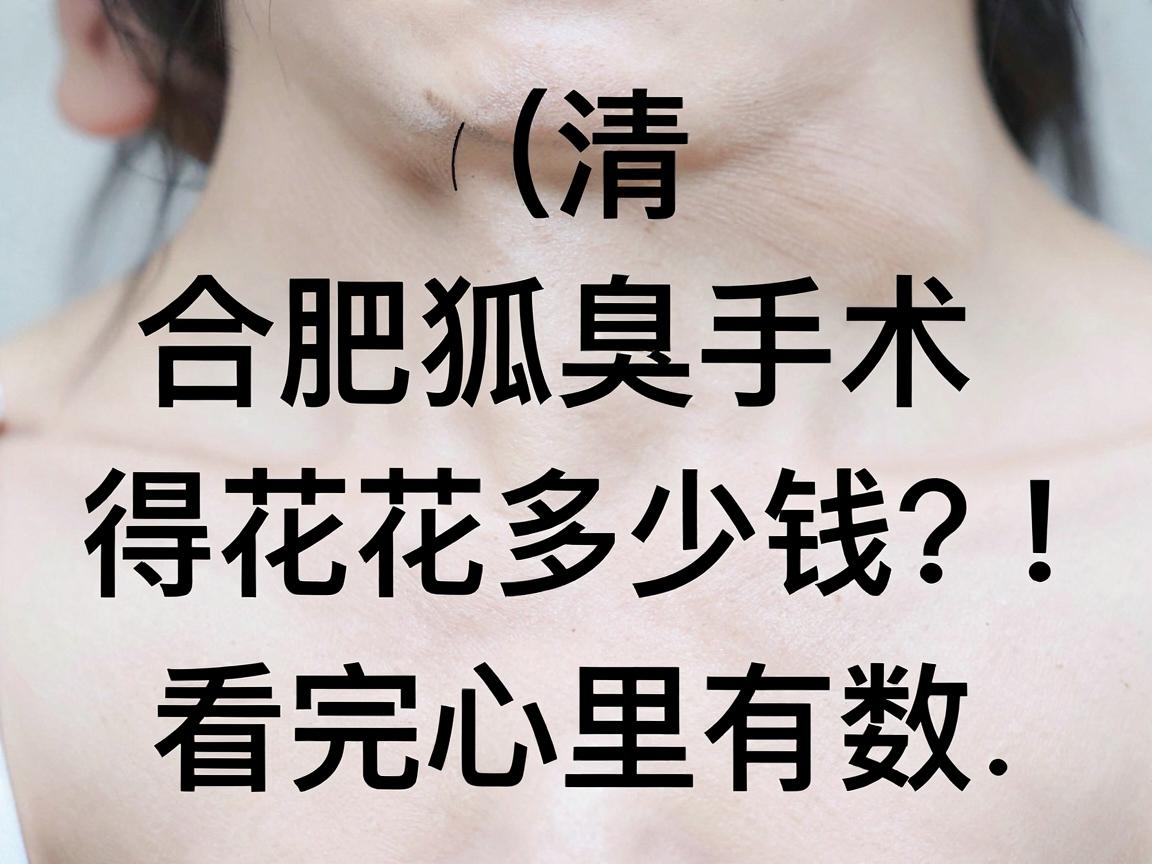 狐臭手术得花多少钱?合肥狐臭手术费用清单,看完心里有数 狐臭手术得花多少钱?合肥狐臭手术费用清单,看完心里有数