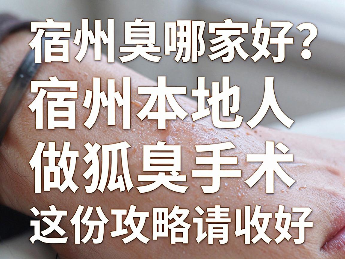 宿州狐臭手术哪家好?宿州本地人做狐臭手术,这份攻略请收好 宿州狐臭手术哪家好?宿州本地人做狐臭手术,这份攻略请收好