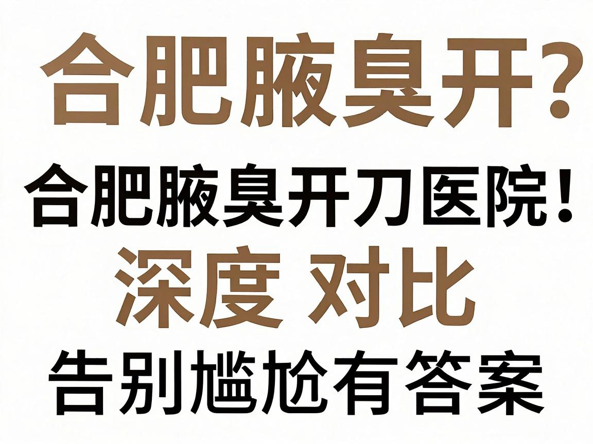合肥腋臭开刀哪家医院好?合肥腋臭开刀医院深度对比,告别尴尬有答案 合肥腋臭开刀哪家医院好?合肥腋臭开刀医院深度对比,告别尴尬有答案