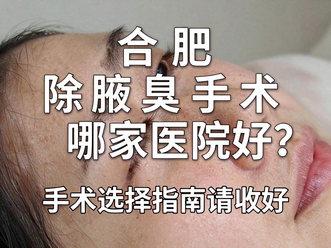 合肥除腋臭手术哪家医院好?这份手术选择指南请收好 合肥除腋臭手术哪家医院好?这份手术选择指南请收好