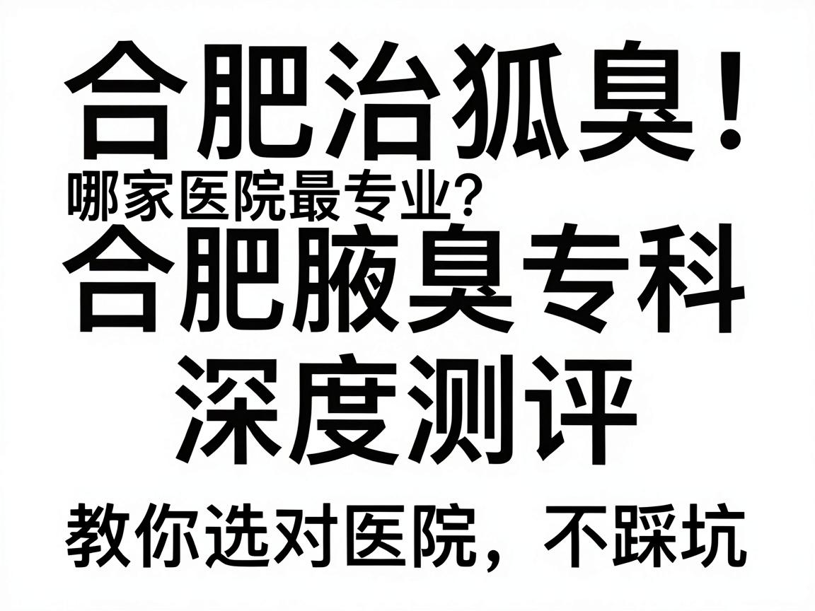 合肥治狐臭哪家医院最专业?合肥腋臭专科深度测评,教你选对医院不踩坑 合肥治狐臭哪家医院最专业?合肥腋臭专科深度测评,教你选对医院不踩坑