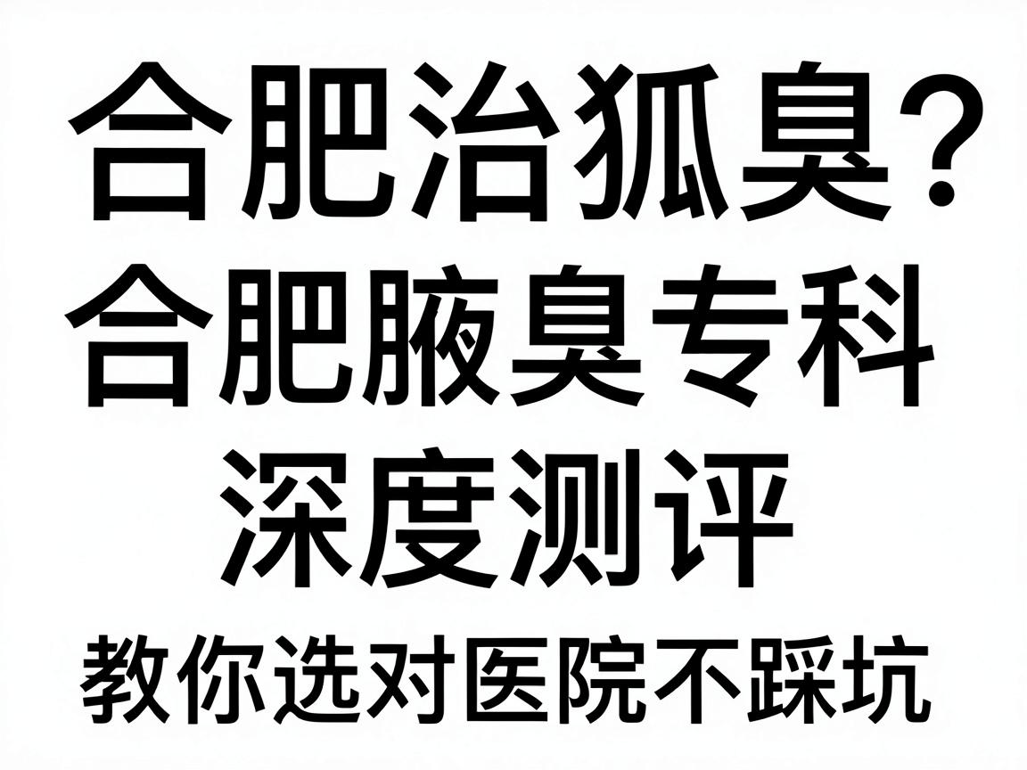 合肥治狐臭哪家医院最专业?合肥腋臭专科深度测评,教你选对医院不踩坑 合肥治狐臭哪家医院最专业?合肥腋臭专科深度测评,教你选对医院不踩坑