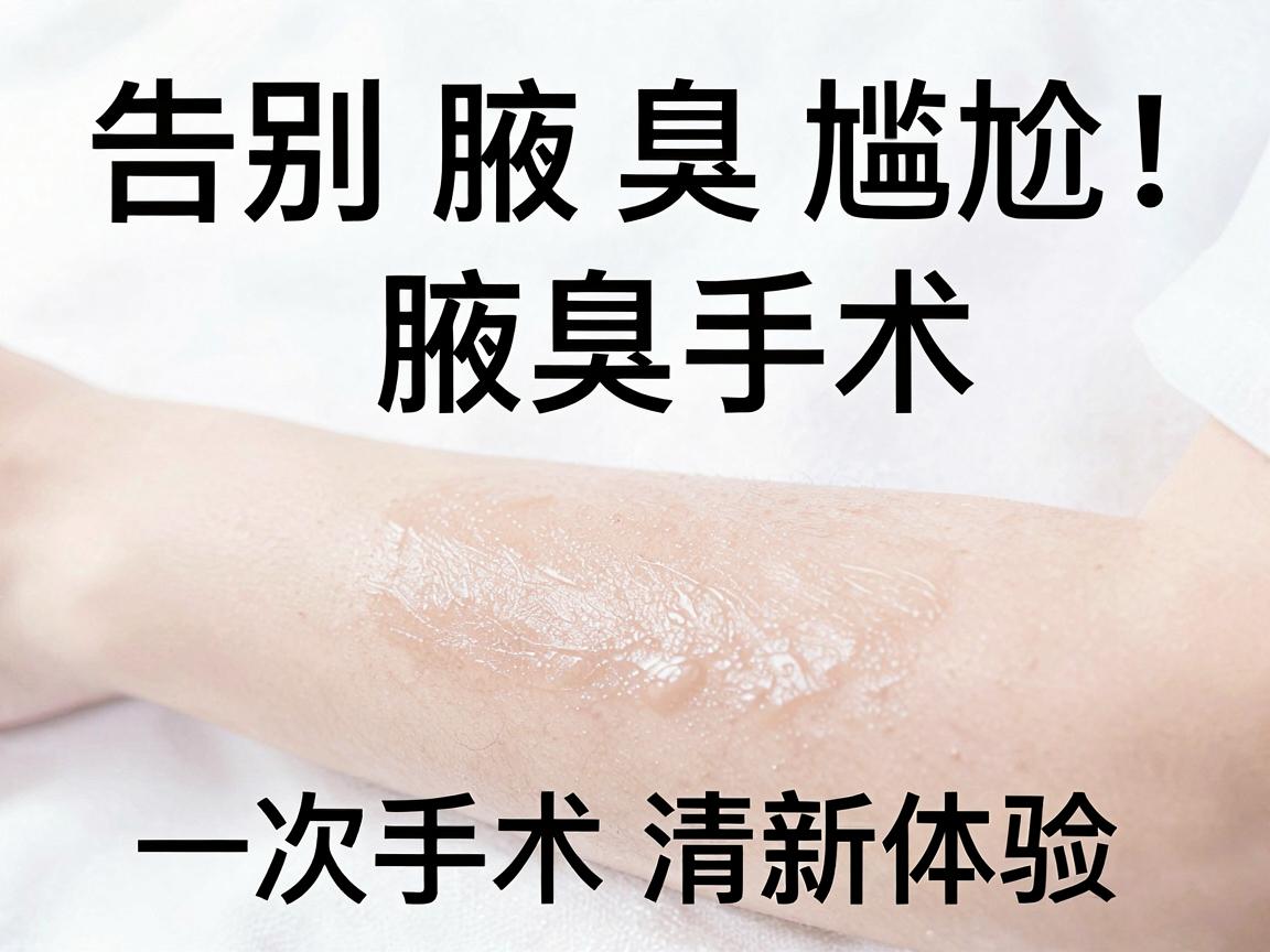 告别腋臭尴尬！清新微波腋臭手术，一次手术的清新体验