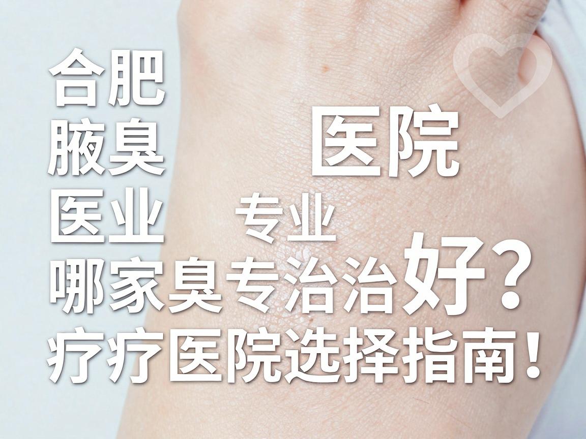合肥腋臭医院哪家好?专业腋臭治疗医院选择指南,告别腋臭尴尬 合肥腋臭医院哪家好?专业腋臭治疗医院选择指南,告别腋臭尴尬