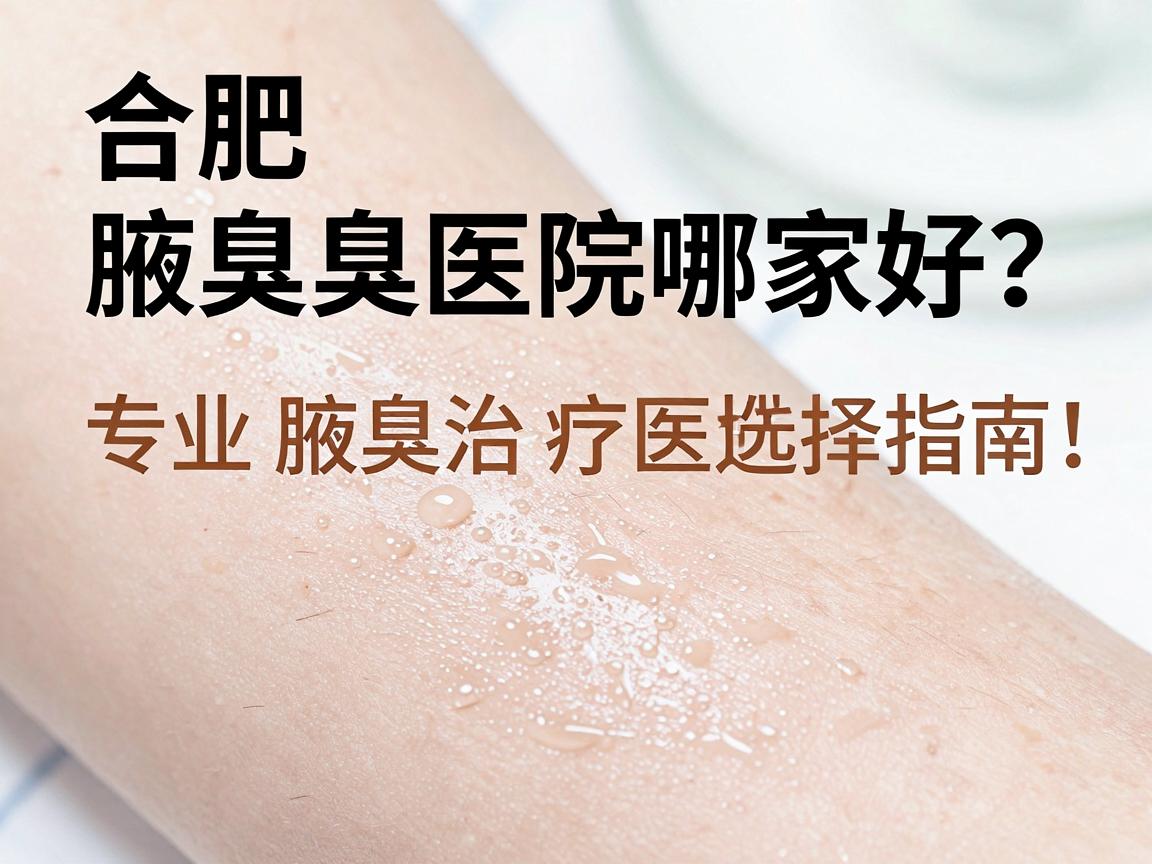 合肥腋臭医院哪家好?专业腋臭治疗医院选择指南,告别腋臭尴尬 合肥腋臭医院哪家好?专业腋臭治疗医院选择指南,告别腋臭尴尬