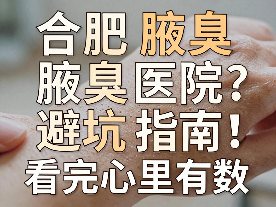 合肥腋臭医院怎么选?这份合肥腋臭医院避坑指南,看完心里有数 合肥腋臭医院怎么选?这份合肥腋臭医院避坑指南,看完心里有数
