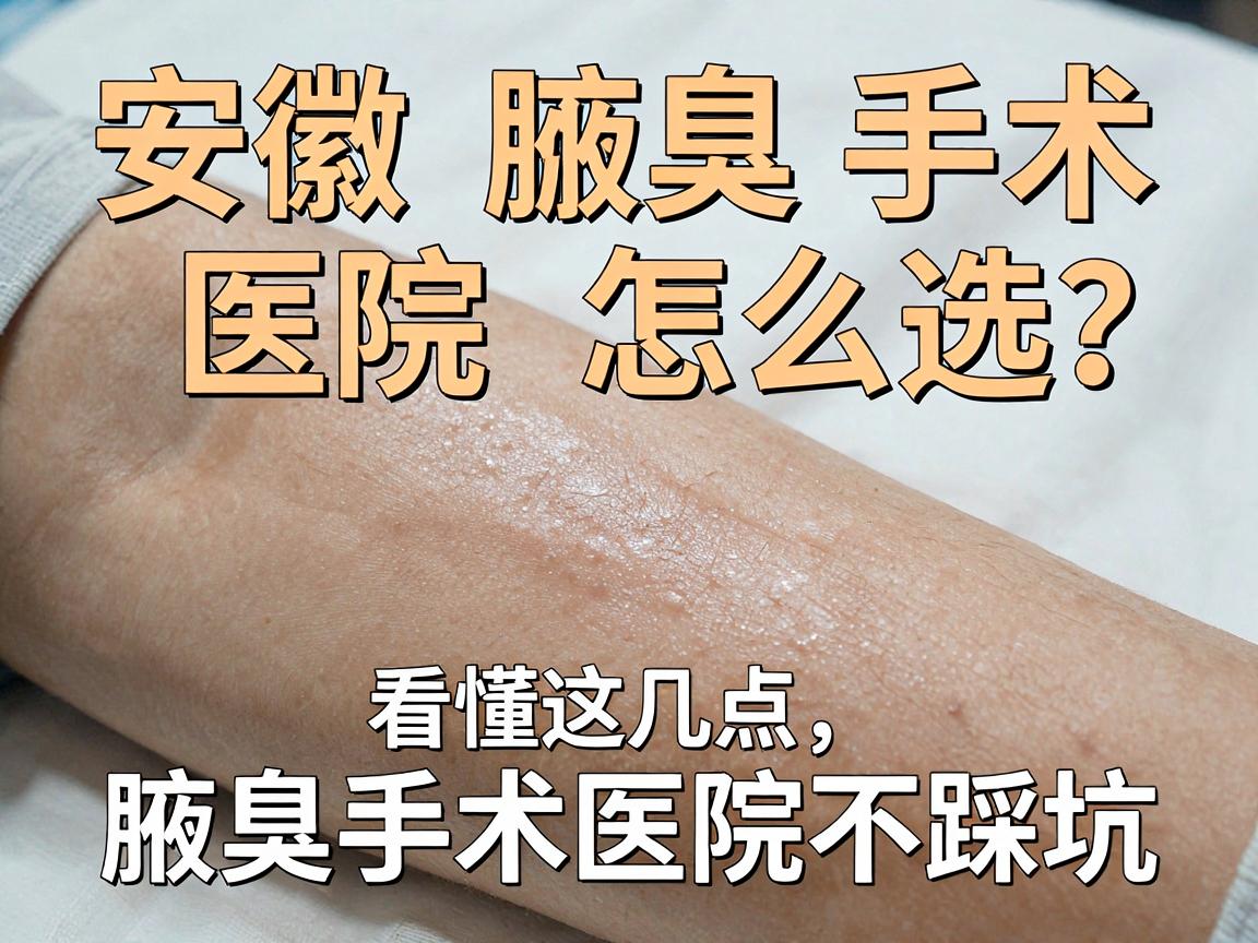 安徽腋臭手术医院怎么选?看懂这几点,腋臭手术医院不踩坑 安徽腋臭手术医院怎么选?看懂这几点,腋臭手术医院不踩坑