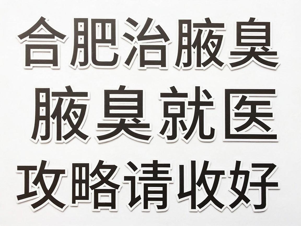 合肥治腋臭的医院怎么选？这份合肥腋臭就医攻略请收好