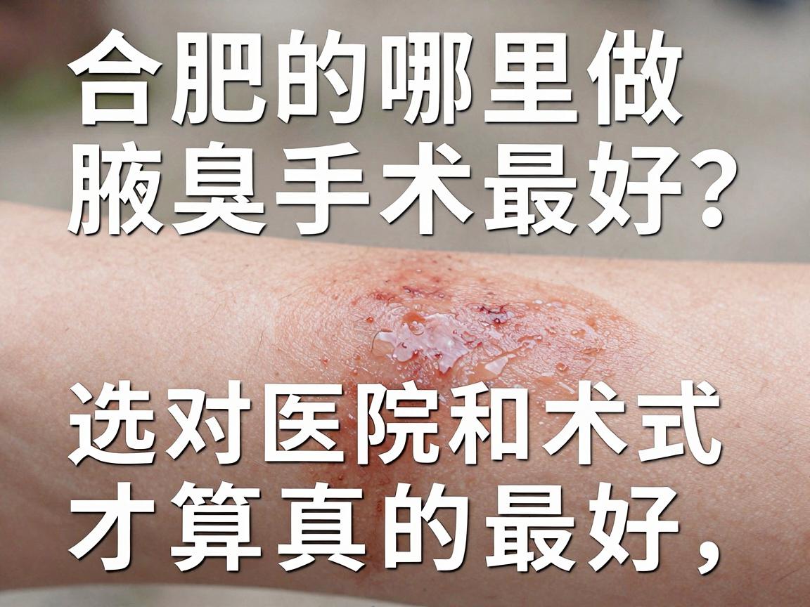 合肥哪里做腋臭手术最好?选对医院和术式,才算真的最好 合肥哪里做腋臭手术最好?选对医院和术式,才算真的最好