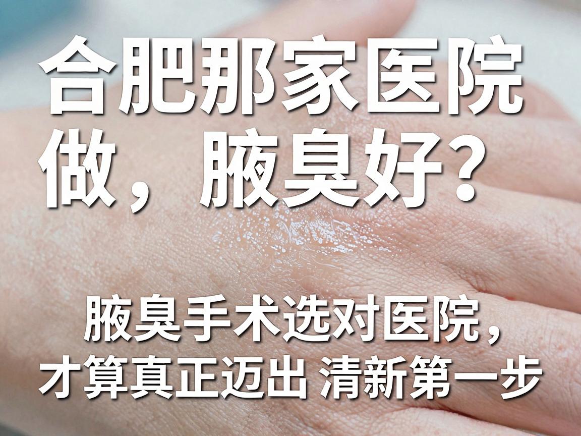 合肥那家医院做腋臭好?腋臭手术选对医院,才算真正迈出清新第一步 合肥那家医院做腋臭好?腋臭手术选对医院,才算真正迈出清新第一步