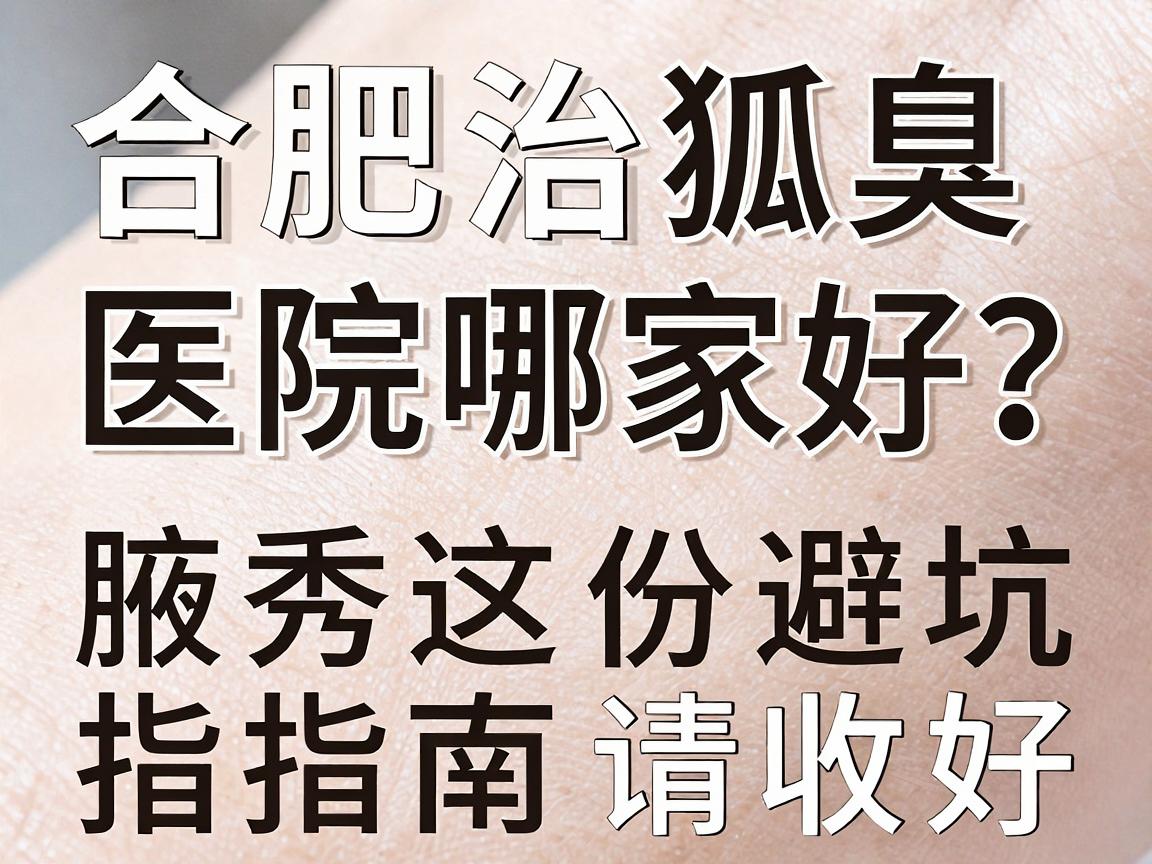 合肥治狐臭医院哪家好?别只看排名,腋秀这份避坑指南请收好 合肥治狐臭医院哪家好?别只看排名,腋秀这份避坑指南请收好