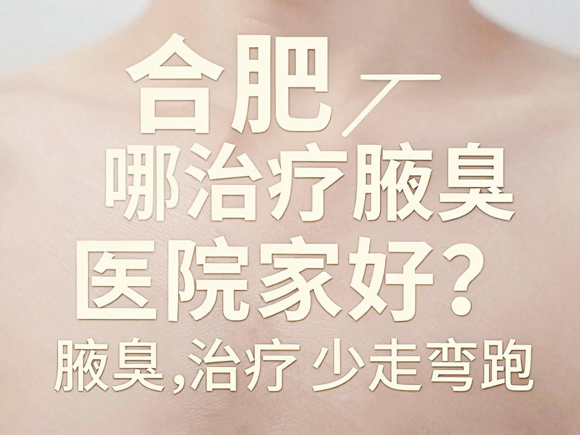 合肥治疗腋臭医院哪家好？选对医院，腋臭治疗少走弯路