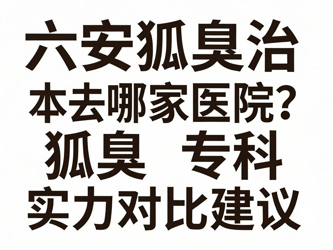 六安狐臭治疗去哪家医院?六安本地医院狐臭专科实力对比与建议 六安狐臭治疗去哪家医院?六安本地医院狐臭专科实力对比与建议