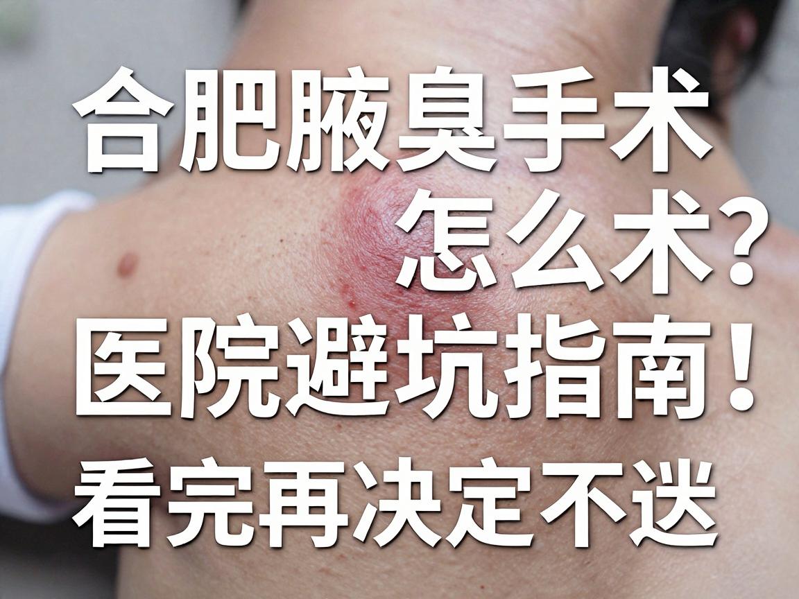 合肥腋臭手术怎么选?合肥腋臭手术医院避坑指南,看完再决定不迟 合肥腋臭手术怎么选?合肥腋臭手术医院避坑指南,看完再决定不迟