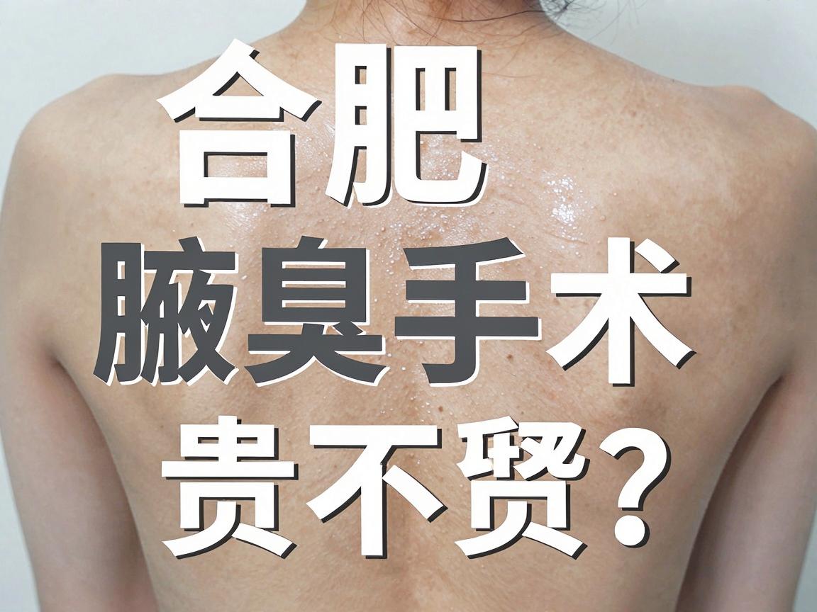 合肥腋臭手术价格贵不贵?价格差异背后,藏着腋臭手术的哪些关键点? 合肥腋臭手术价格贵不贵?价格差异背后,藏着腋臭手术的哪些关键点?