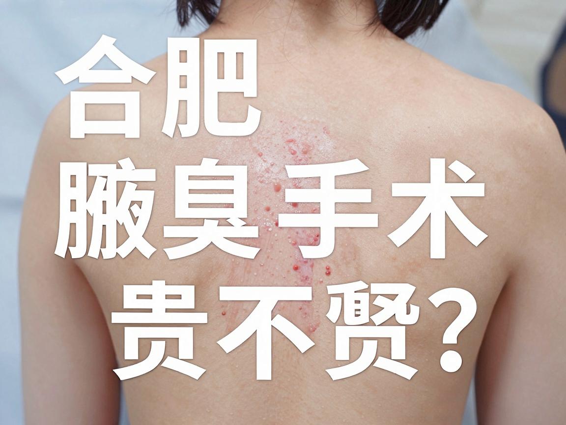 合肥腋臭手术价格贵不贵?价格差异背后,藏着腋臭手术的哪些关键点? 合肥腋臭手术价格贵不贵?价格差异背后,藏着腋臭手术的哪些关键点?