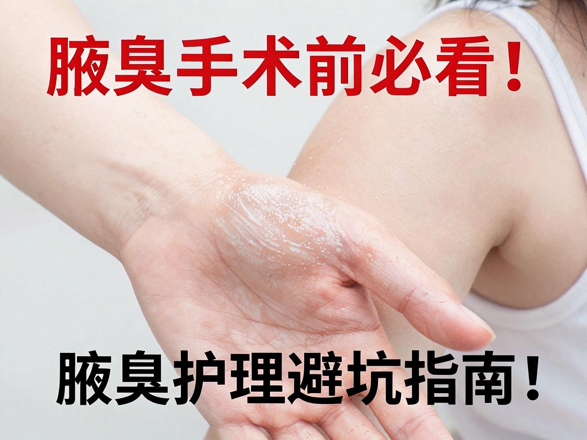 腋臭手术前必看!合肥腋秀李茹医生亲授腋臭护理避坑指南,告别腋臭反复纠缠 腋臭手术前必看!合肥腋秀李茹医生亲授腋臭护理避坑指南,告别腋臭反复纠缠