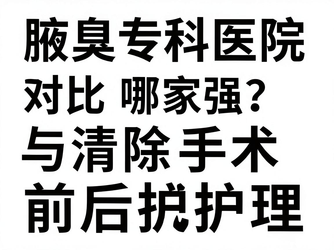 合肥腋臭清除手术哪家强?腋臭专科医院对比与清除手术前后护理全攻略 合肥腋臭清除手术哪家强?腋臭专科医院对比与清除手术前后护理全攻略